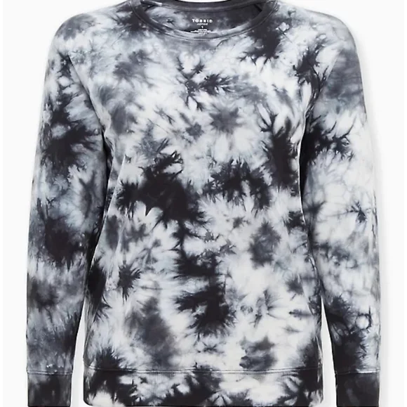Torrid TIE DYE FRENCH TERRY ACTIVE SWEATSHIRT - Picture 5 of 6